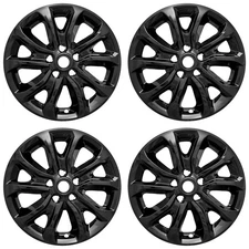 17' 5 V Spoke Gloss Black Wheel Skins for 2018-2021 Chevy Equinox LS