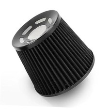 3" Inlet Clamp-On High Flow Cold Air Intake Filter 76mm Cone Replacement Dry