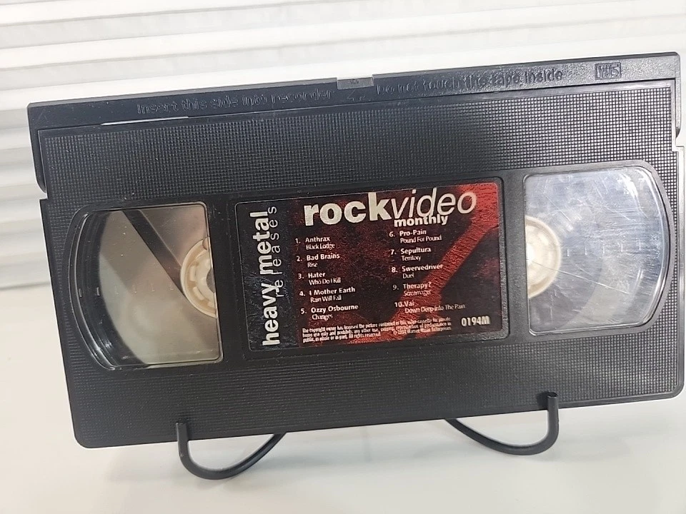 1994 RockVideo Monthly VHS Heavy Metal Releases Ozzy Bad Brains Sepultura - Image 4 of 4