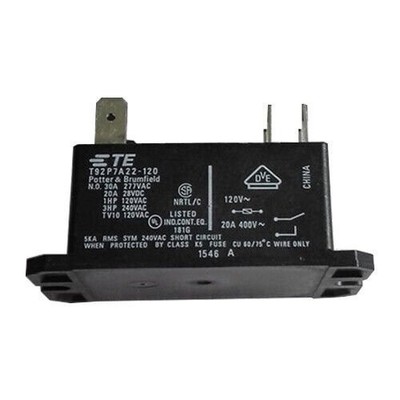  T92P7A22-120 Relay 120VAC 30A 6PINS DPST-NO USA ship #zv