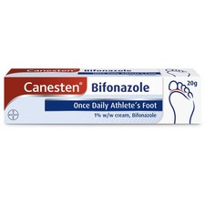 Canesten Bifonazole Athlete?s Foot Cream 1% 20g Once Daily Bifonazole Cream For