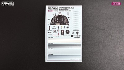 Kits-World 3D1241002 1:24 3D vollfarbige Instrumententafeln PLUS Nieten und Drähte