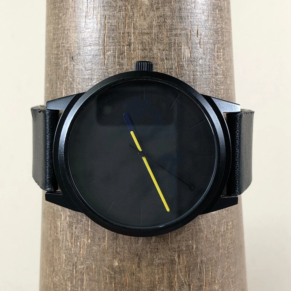 Poketo for Breda Men Dress Black Leather Band Quartz Analog 42mm Watch 7 1/2" - Image 2 of 4