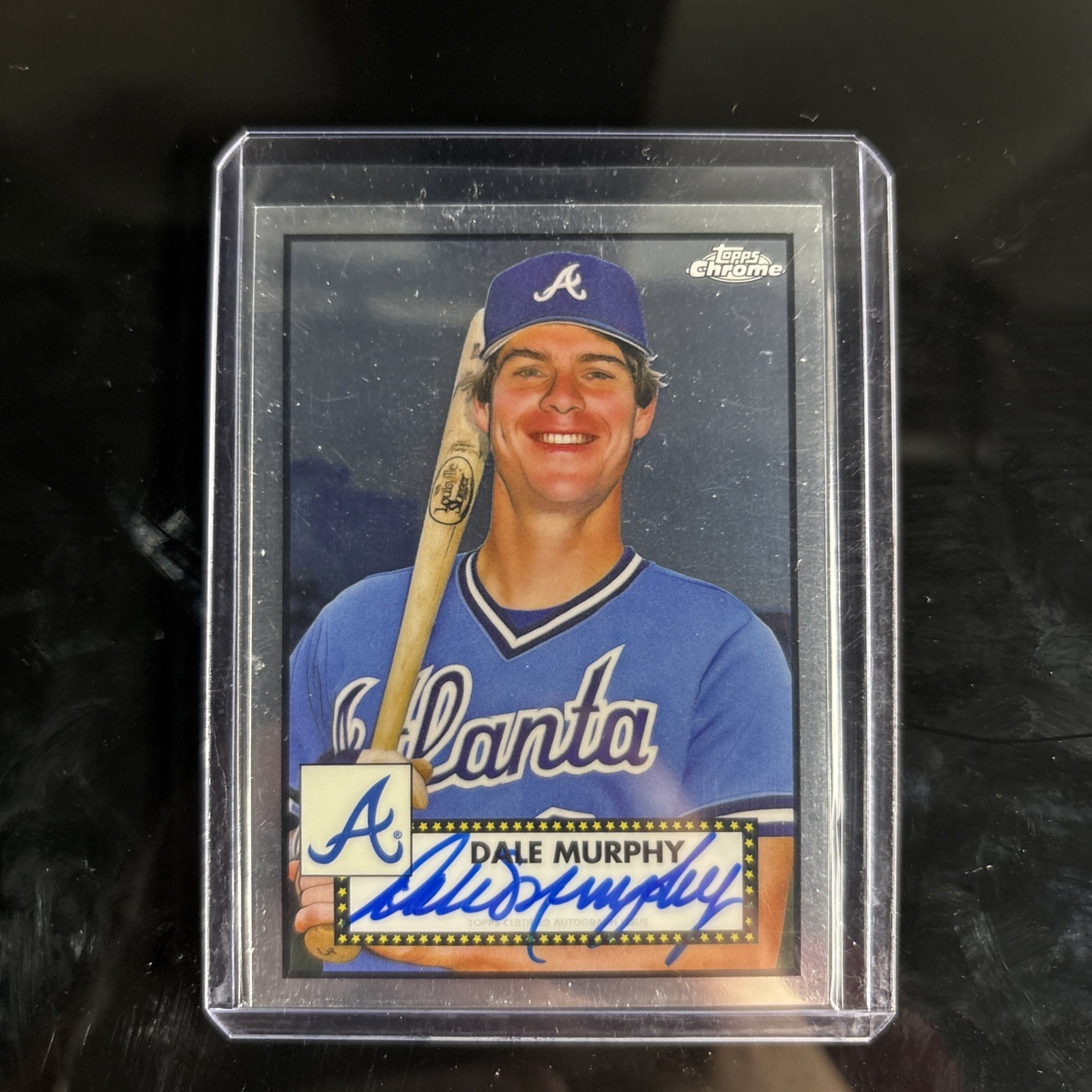 2021 Topps Chrome Platinum Anniversary Dale Murphy On Card Auto Atlanta Braves