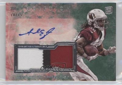 2013 Inception Green 70/75 Andre Ellington RPA Rookie Jumbo Patch Auto RC w3h
