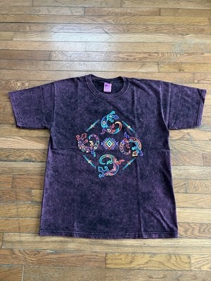 Reworked Gildan Ultra Cotton Aztec Theme Acrylic Graphic Print Size L