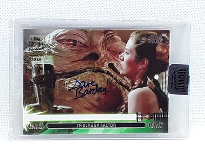 Topps Archives Signature Star Wars 2018 Jabba The Hut AUTO (13/30