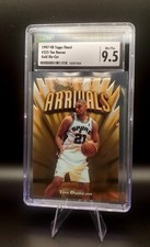 TIM DUNCAN 1997-98 Topps Finest  Gold die cut RC CSG 9.5 WEMBANYAMA SPURS PSA 10