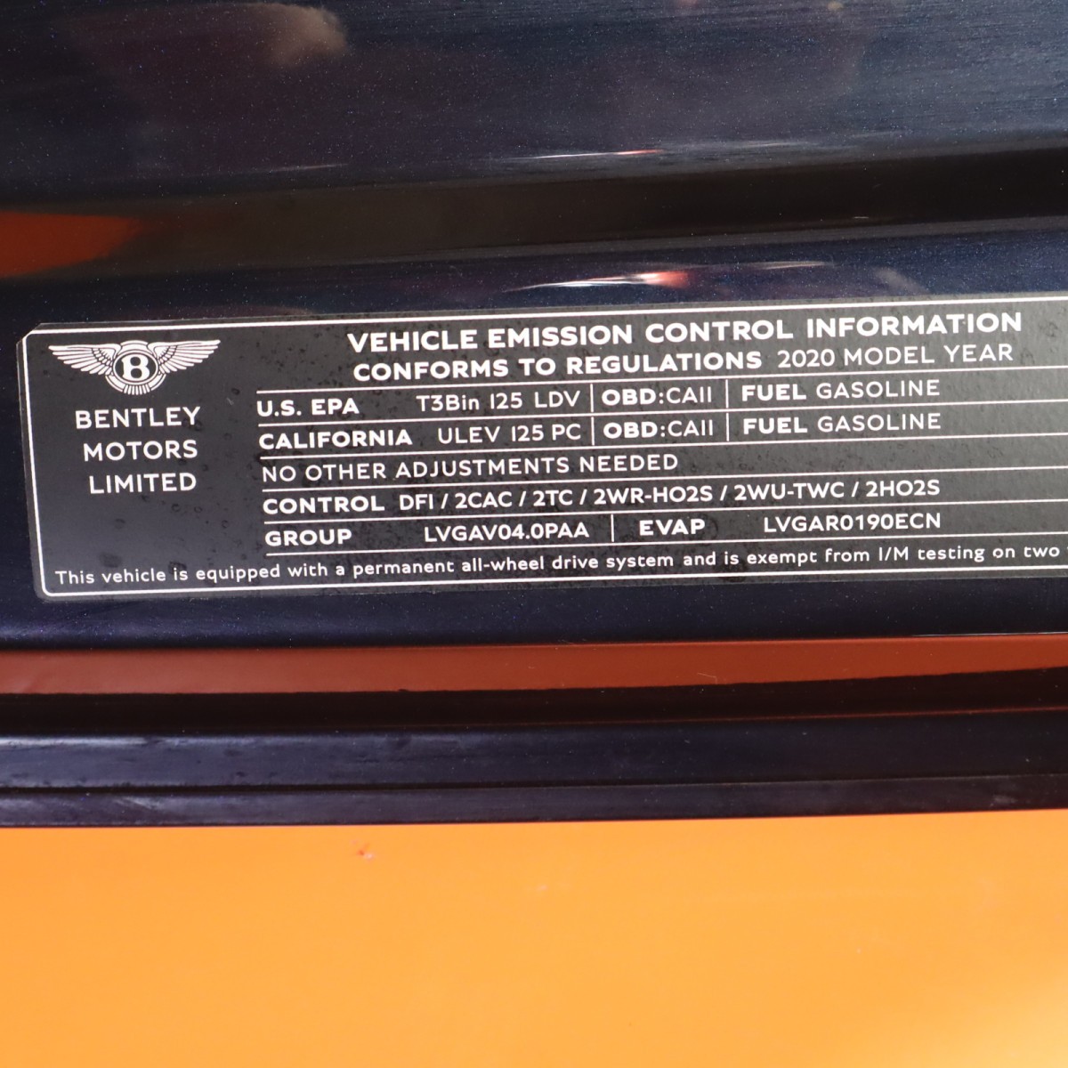 Bentley Continental GT 2020-2023 Hood