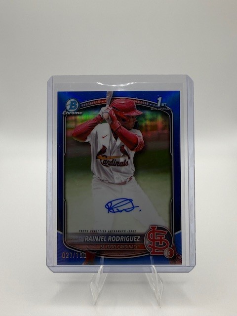 2025 Bowman Chrome- Rainiel Rodriguez #CPA-RR True Blue Auto /150