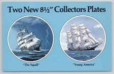 Ships Collectors Plates American Heritage Art Products Advertising Postcard