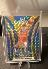 2024-25 Mosaic - Shai Gilgeous-Alexander #25 Reactive Yellow Mosaic Prizm /99