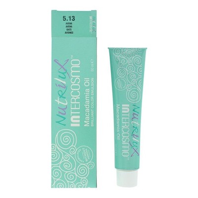 Intercosmo Nutrilux Macadamiaöl 5.13 Hellbraun Golden Ash Haarfarbe 60ml