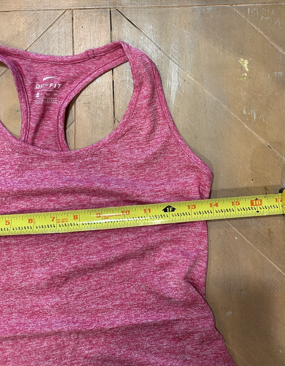 Nike Dri-fit Womens XSmall Pink Tank Top Shirt Pink Racerback thumbnail 7