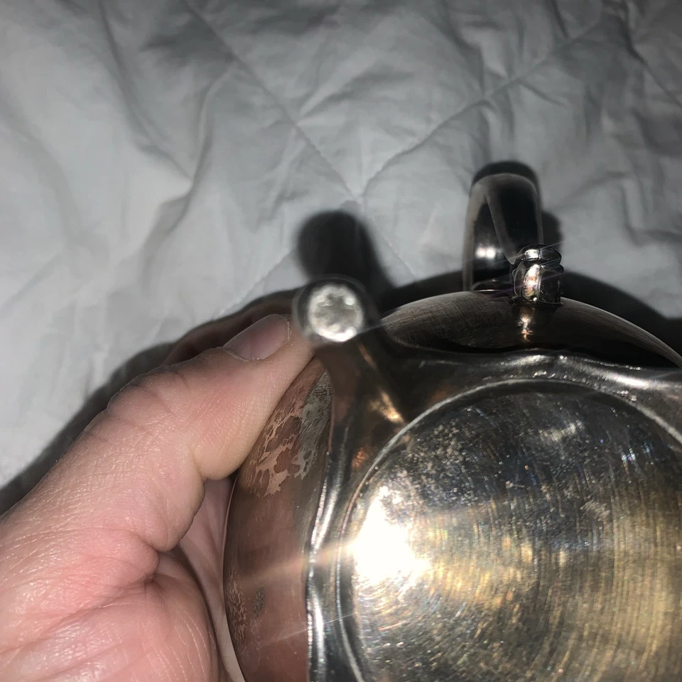 Crema antigua vintage de plata de ley de 281 gramos Foto 4 de 4