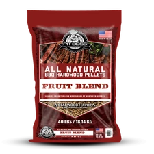 100% Natural Hardwood Fruit Blend BBQ Pellets 40lbs Grilling Smoking Cooking New