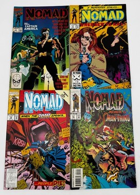 Nomad Four Comics Bundle #1 #11 #12 #21 1992 Marvel Comics Captain America