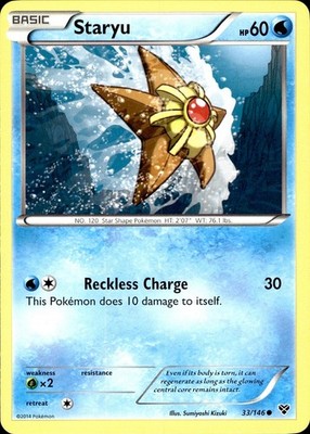 POKEMON STARYU 33 XY 146 COMMON LP