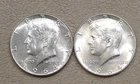 1964-P & 1964-D Kennedy Silver Half Dollar  2 Coins Uncirculated
