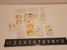 Vintage HTF 80s 90s Mrs Grossman Stickers - New Year's Eve Celebration Party