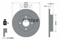 2X Textar Bremsscheibe 92292803 FüR Ford
