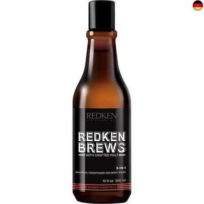 Redken Brews 3-in-1 Shampoo für Männer, All-in-one: Shampoo, Conditioner und D