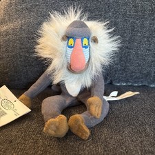 The Disney Store RAFIKI Mini Bean Bag Plush Toy The Lion King 8" Vintage 90s NWT