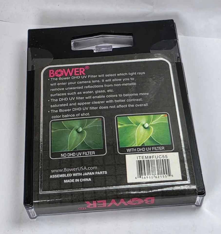 55mm Multi-Coated MC UV Lens Protector Safety Filter Guard 55 mm Japan Glass E55 - Image 2 of 3