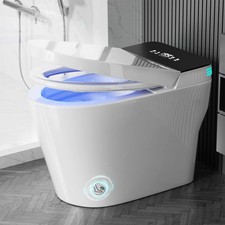 Smart Toilet with Bidet, Built-In Foam Sheild, ADA Height of Elongated One Piece