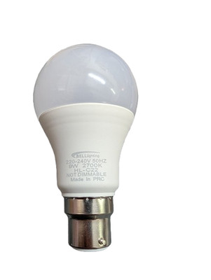 BC/B22 9W = 60W (2er Pack) Bell Pro LED Opal GLS 810LM 2700k warm