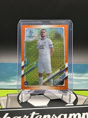 2021 TOPPS UCL Chrome Japan Soccer ORANGE Mojo /25 Card Perrin RC Marseille