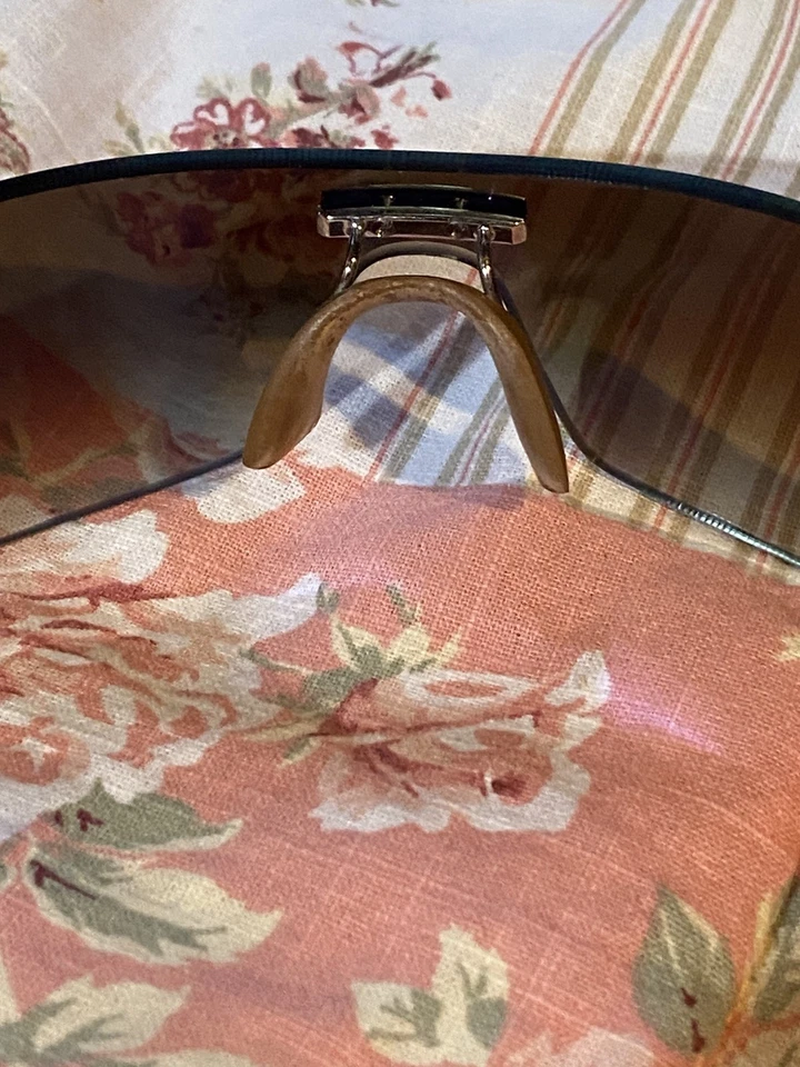 Очки солнцезащитные Tag Heuer без оправы гибкие 5104 коричневые без царапин сделаны во Франции первозданные! - Изображение 4 из 4