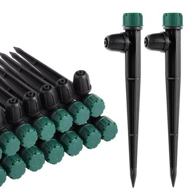 FOGWOWO 40pc Drip Irrigation Emitters for 1/4'' Tubing, Adjustable 360... 