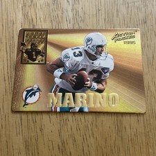 Dan Marino 1995 Action Packed Armed Forces Gold Insert Braille Version No. AF2