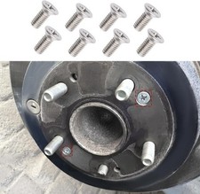 8PCS Stainless Steel Brake Disc Rotor Screws and Bolts Kit, Compat Color: 8PCS