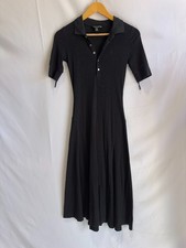Lauren Ralph Lauren Black Lillianna Dress Size XS/TP damage button small holes