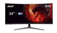 Acer 34" Nitro Curved LCD Gaming Monitor ED340CU S 180Hz 3440x1440 Certified Ref