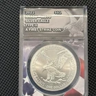 2021 American Silver Eagle Type 2 MS70 ANACS First Strike Perfect 70 ASE. #12