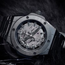 Hublot Big Bang Integrated Time Only 40mm Black Skeleton Ceramic 456.CX.0140.CX 12
