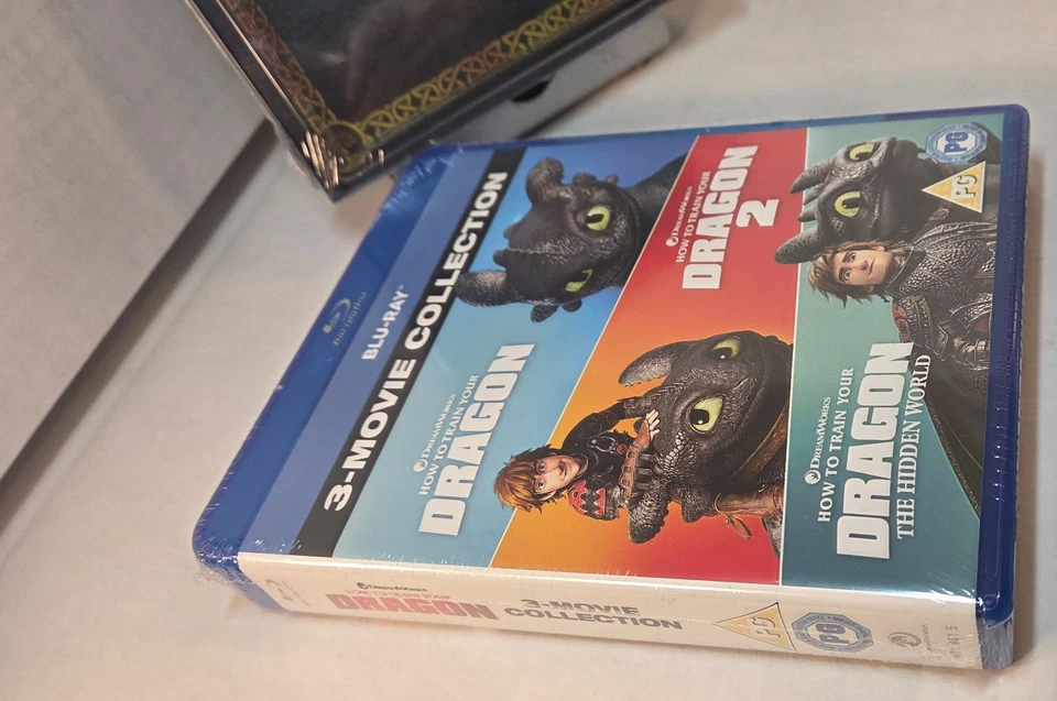 How to Train Your Dragon Trilogy (Blu-ray) + Live Action Movie 4K Steelbook- NEW - Image 3 of 4