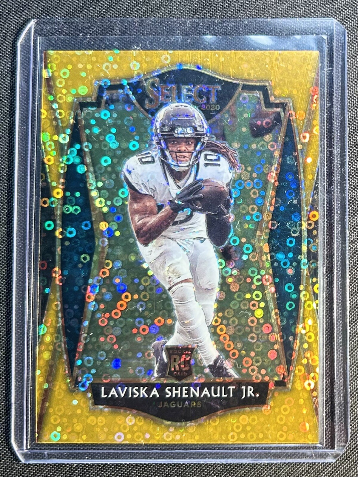 2020 Panini Select Premier Laviska Shenault #159 Rookie RC Gold Prizm Disco /10