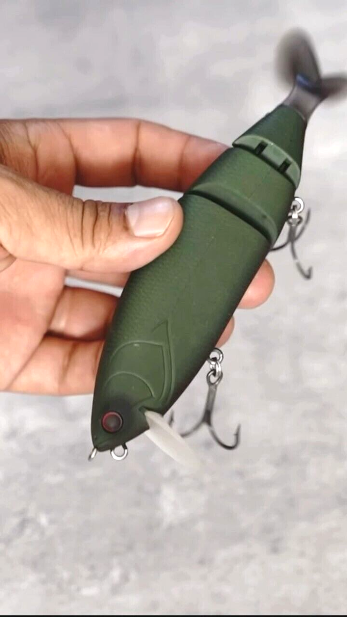 weeble YATTABAIT Tech Stealth Green Color 1.65oz Swimbait Floating