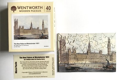 Wentworth 40 Holzteile Micro Puzzle - Westminter Palace 1851