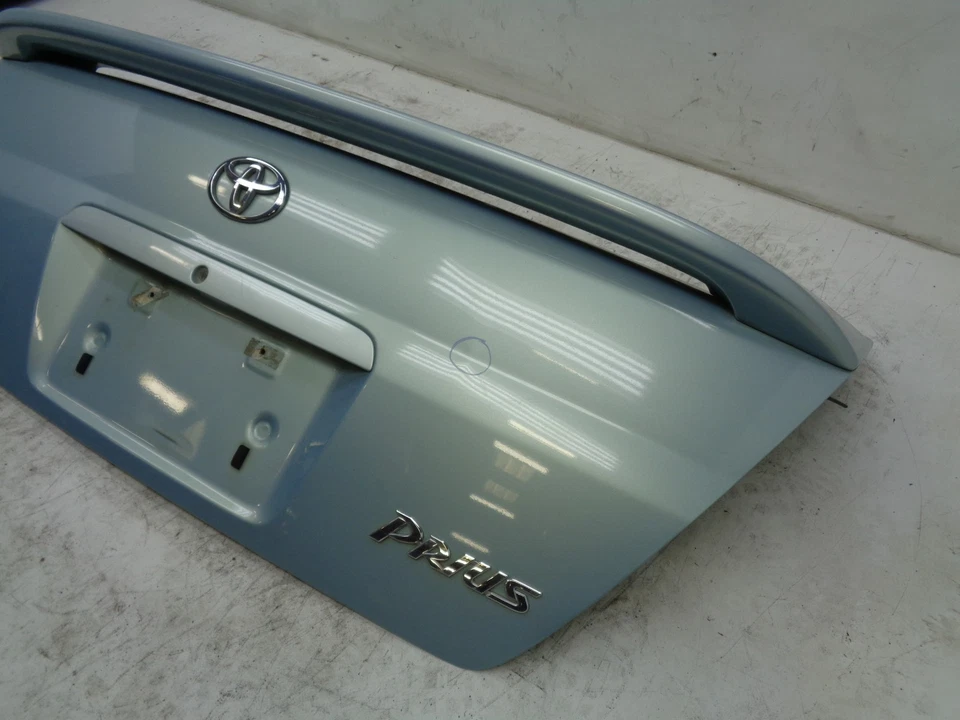 DK901585 2001-2003 TOYOTA PRIUS REAR TRUNK LID HATCH W/ SPOILER AQUA OEM — 第 3/4 张图片