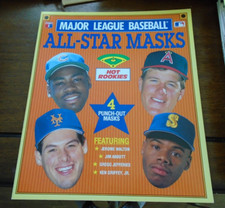 MAGOR LEAGUE BASEBALL ALL-STAR MASKS  BOOK 1990 Ken Griffey Jr. HOT ROOKIES