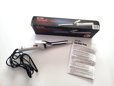 VINTAGE 1983 ANDIS TEMP II CI-1 37000 CURLING IRON WORKS & COMPLETE RARE 80's