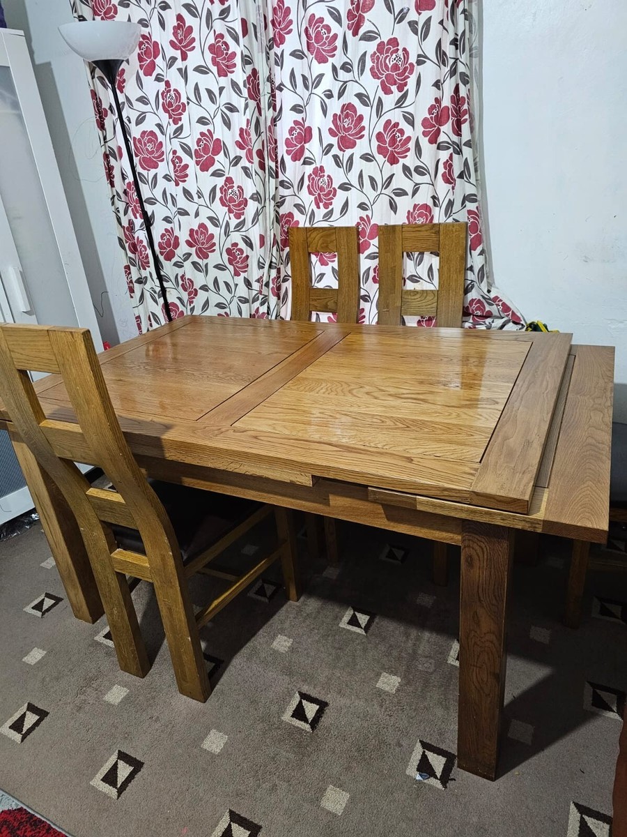 Oak Dining Gumtree Farmhouse Table Oak-dining-table For Sale In