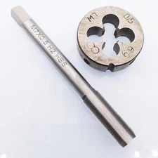 HSS M7 x 0.5mm Tap & M7 x 0.5mm Die Metric Thread Right Hand