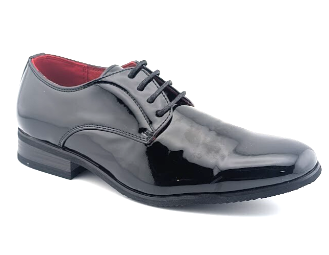 SAOLA Scarpe eleganti Bruno Marc uomo taglia 7 cerimonia vernice pelle classica formale Oxford