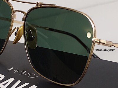 Ray-Ban Men's Caravan Titanium Sunglasses, RB8136, Gold Plated